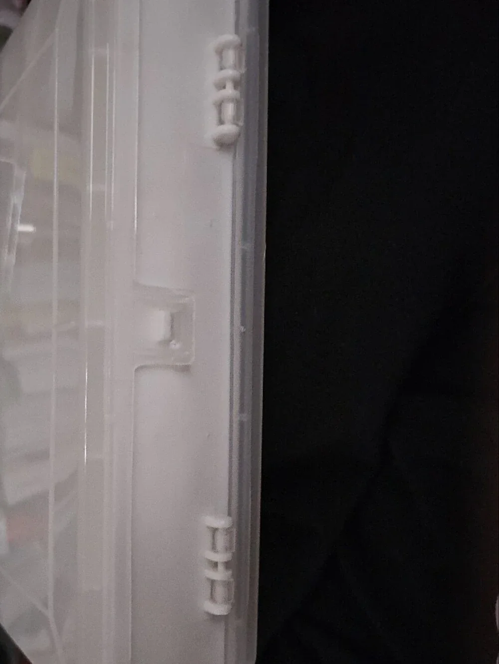 Source Unknown White Plastic Jewelry Organizer Box with Multiple Compartments